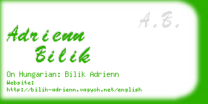 adrienn bilik business card